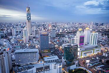 Bangkok, night, Skyline, Downtown, Thailand