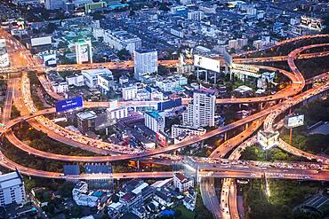 Junction, Sirat Expy expressway at Chalerm Maha Nakhon Expy expressway, Bangkok, Thailand