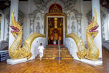 Main door of Wat Chedi Luang temple, Chiang Mai, Thailand