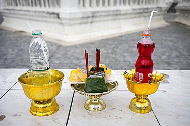 Offerings, in Wat Suan Dok, Chiang Mai, Thailand