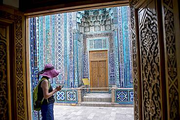 Qutlugh Ata mausoleum, Shah-i-Zinda complex, Samarkand, Uzbekistan