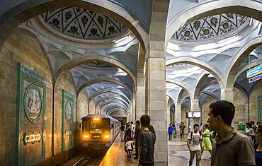 Alisher Navoi station, subway, Tashkent, Uzbekistan