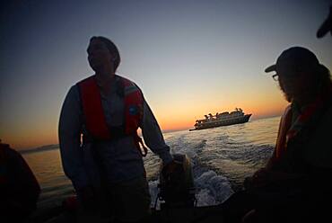 Exploring the Sea of Cortez on zodiac, Baja California, Mexico