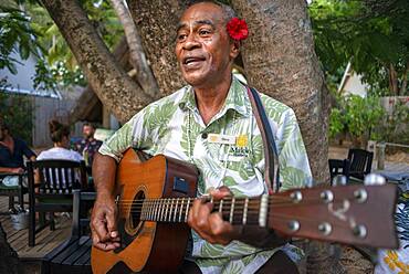 Tradtional Fijian songs and music in Malolo Island Resort and Likuliku Resort, Mamanucas island group Fiji