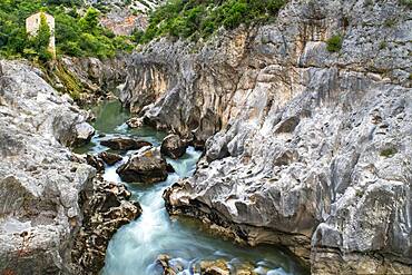 Gorges de l'Herault between St Martin de Londres and St Guilhem le Desert, Languedoc Roussillon Heraul, France