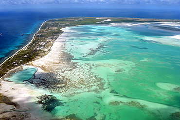 Aerial view of Christmas Island (Kiritimati), Kiribati