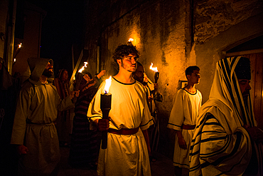 Verges, a small town in the Northeast of Catalonia (Spain), during Easter celebrates the Procession of Verges with skeletons dancing on the sound of a drum, Roman soldiers, known as the 'Manages', and a representation of the life and crucifixion of Jesus Christ. The Procession features the Dance of Death, a tradition from the Middle Age associated with epidemics and plagues and the only one remaining in Spain Ten skeletons dance to the beat of a drum to remember that no one is exempt of death. The backdrop of the medieval walls and towers of Verges is key to this macabre staging.