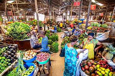 Fresh produce for sale, Kimironko Market, Kigali Rwanda