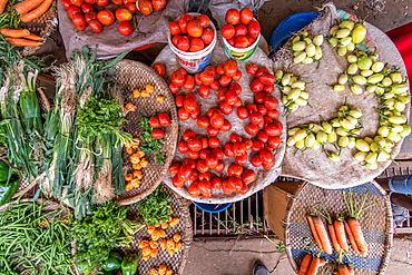 Produce for sale, Kimironko Market, Kigali Rwanda