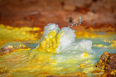 Dallol hydrothermal hot springs in the Danakil depression at the Afar Triangle, Ethiopia