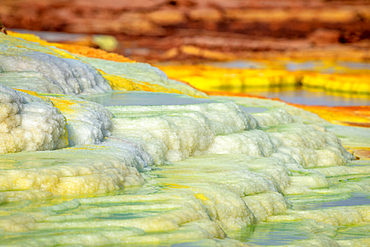 Dallol hydrothermal hot springs in the Danakil depression at the Afar Triangle, Ethiopia