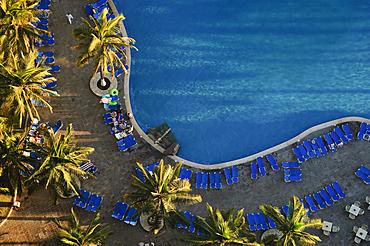 Swimming pool at El Cid Resort's El Morro Tower; Mazatlan, Sinaloa, Mexico.