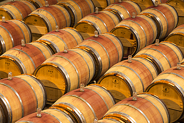 Le Petit Chai winery barrel room at Columbia Crest Vineyards, Patterson, Washington.