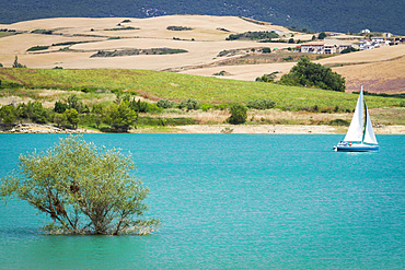 Alloz reservoir. Navarre, Spain, Europe