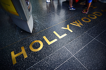 Hollywood Walk of Fame in Los Angeles, California.