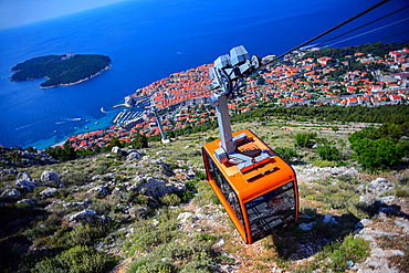 Dubrovnik Cable Car, a 4-minute ride transports visitors 778 meters to a plateau offering Old City views & a restaurant.