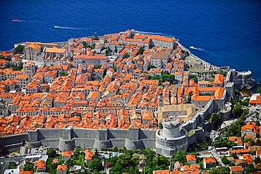 Views of the Old Town of Dubrovnik from above