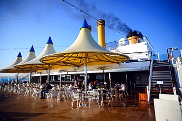 Bar terrace on cruise deck