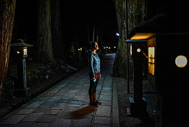 Okunoin, most popular cemetery in Japan, located in Koyasan or Mount Koya.