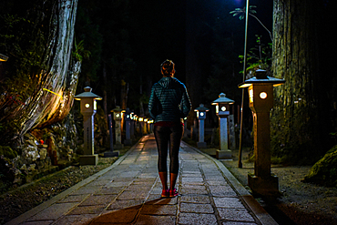 Okunoin, most popular cemetery in Japan, located in Koyasan or Mount Koya.