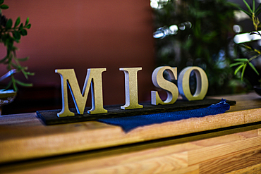 Stand sells take away miso in Koyasan, Japan