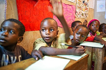 School for children to learn. Afrikable spanish NGO in Lamu island Kenya. This association tries to empower women who have been victims of abuse. By making souvenirs that are later sold in the village store and the schooling of their children.