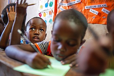 School for children to learn. Afrikable spanish NGO in Lamu island Kenya. This association tries to empower women who have been victims of abuse. By making souvenirs that are later sold in the village store and the schooling of their children.