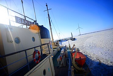 Sampo Icebreaker cruise, an authentic Finnish icebreaker turned into touristic attraction in Kemi, Lapland