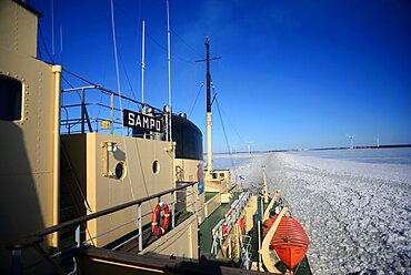 Sampo Icebreaker cruise, an authentic Finnish icebreaker turned into touristic attraction in Kemi, Lapland