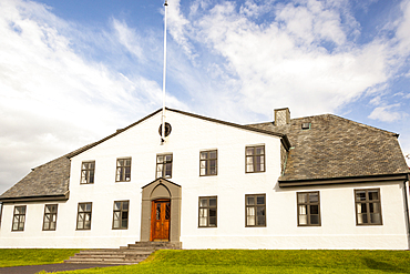 Government House, Prime Minister,??s Office, (Stjornarradid and Stjornarradshusid), Laekjargata, Reykjavik, Iceland