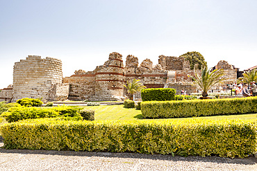 Remains of ancient fortress walls, Nessebar, Bulgaria