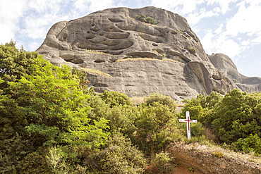 Rock formation at Meteora, Thessaly, Greece