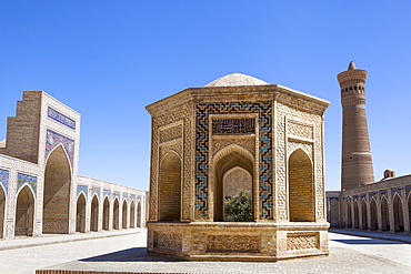 Building in courtyard of Kalon Mosque, also known as Kalyan Mosque, and Kalon Minaret, Bukhara, Uzbekistan