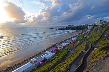 Sunset at Cote des Basques, Biarritz