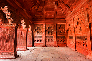 Inside the Palace in the Red Fort