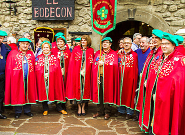 Orujo (brandy liquor) brotherhood. Orujo fair. 
Potes, Comarca of Liebana. Cantabria, Spain.