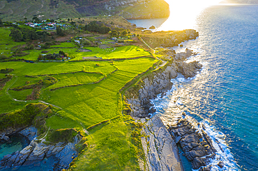 Coastal landscape. Cantabria, Spain, Europe.