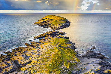 Coastal landscape. Punta Sonabia o La Ballena (The whale),Cantabria, Spain, Europe.