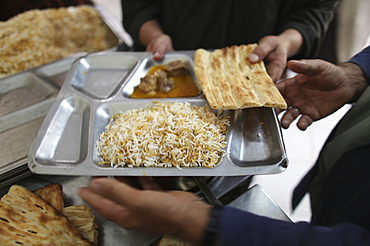 food at an Afghan hospital