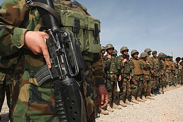 Afghan National Army (ANA) soldiers in Tarin Kowt, Afghanistan