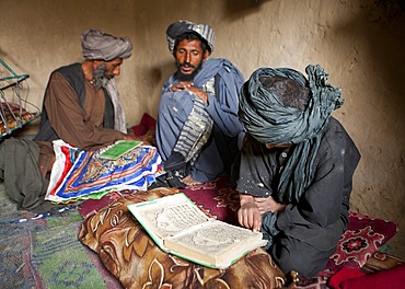 Afghan family living as displaced people in a slum in kabul