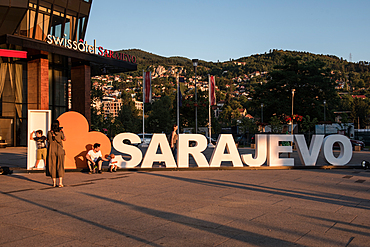 Sarajevo. In the SCC mall area