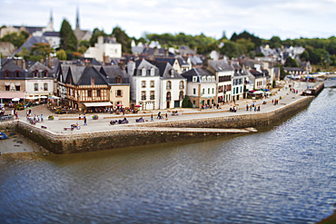 Saint-Goustan port, town of Auray, departement of Morbihan, Brittany, France. Tilted lens used for shallower depth of field