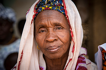 Elderly woman at the market in Kedougou, Senegal