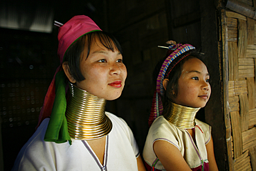 Life of a young girl of the Longneck tribe in Myanmar