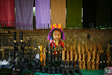 Life of a young girl of the Longneck tribe in Myanmar