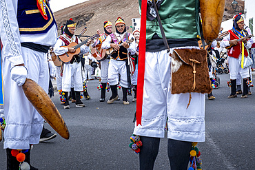 Los Buches, Spain, Canary Islands, Lanzarote Island, Mancha Blanca, Romer�a festival celebrating the virgen de los dolores