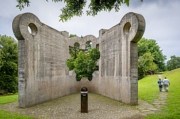 Sculpture Our Fatherﾴs House by Eduardo Chillida In Parque De Los Pueblos De Europa Guernica Gernika-Lumo Basque Country Spain