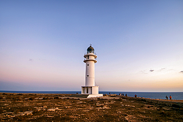 Popular lighthouse in Es Cap de Barbaria, the southest area in Formentera