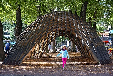 Wood structure of Venice Biennale 2012: New Forms in Wood display now at the city Hall Park at Turku. European capital of culture 2011 was held at 19th of August 2011. The pavilion was the result of a workshop that was a joint collaboration with the students from both Oulu and Columbia Universities. Eero Lundv�n and Markus Wikar were coordinating the student���s efforts in Finland.

Guest lecturers at the opening ceremony included Phillip Anzalone (Columbia University) and professor Rainer Mahlamv�ki (University of Oulu). For panel discussion, also Emmi Keskisarja (Tampere University of Technology) and Toni v�sterlund (University of Oulu) were present.